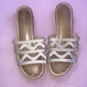 Kelly and Katie Gold Strappy Sandals